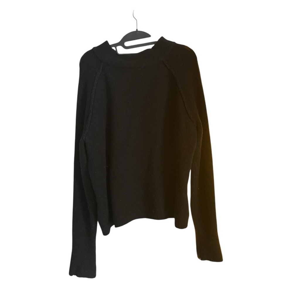 Free People Black Cowl Neck Sweater Relaxed Fit - Picture 4 of 10
